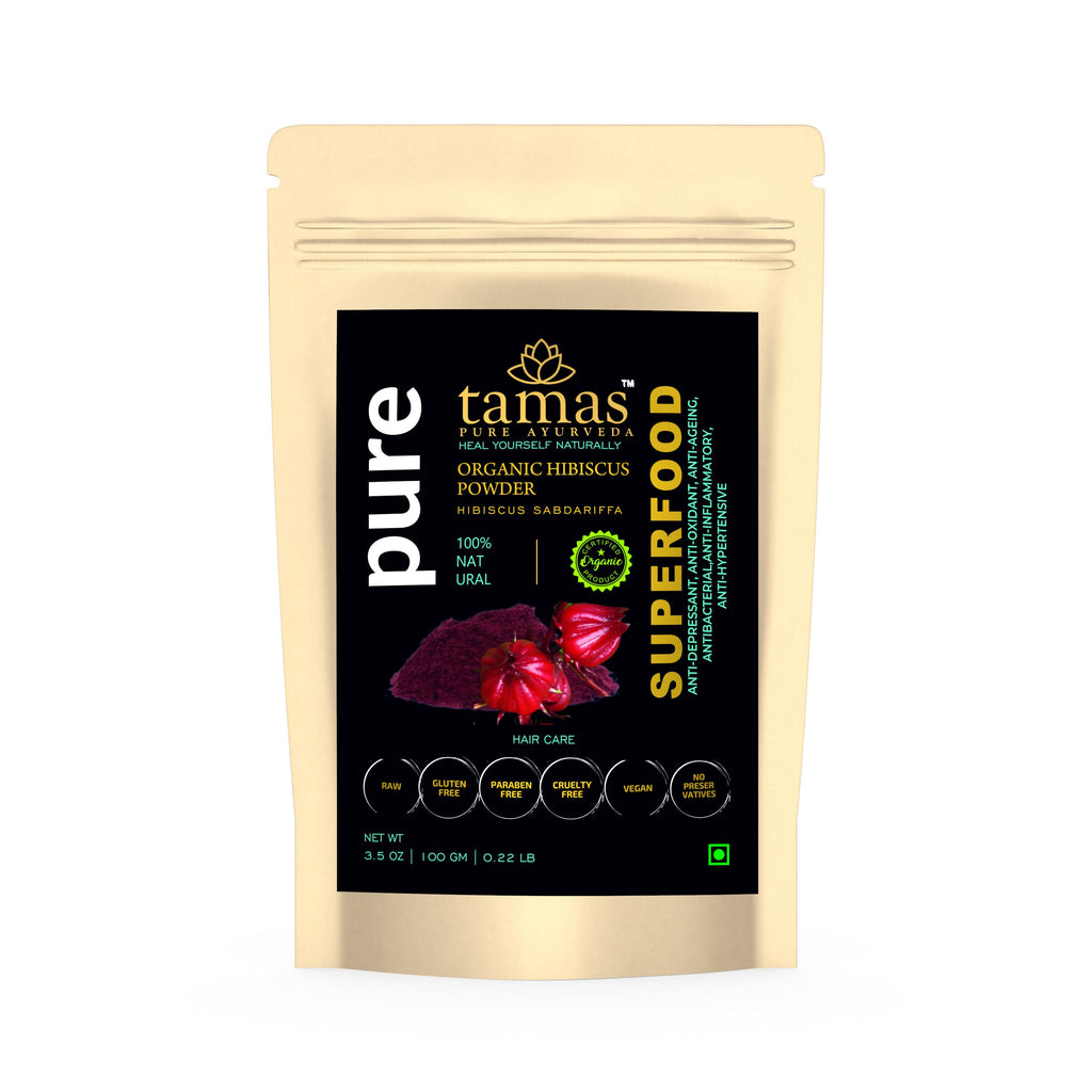 Tamas Pure Ayurveda Superfood Organic Hibiscus Powder | Grocsy