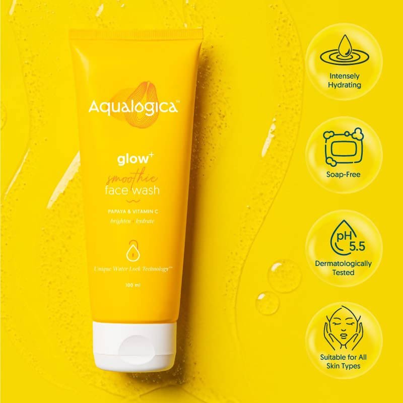 Aqualogica Glow+ Smoothie Face Wash | Grocsy