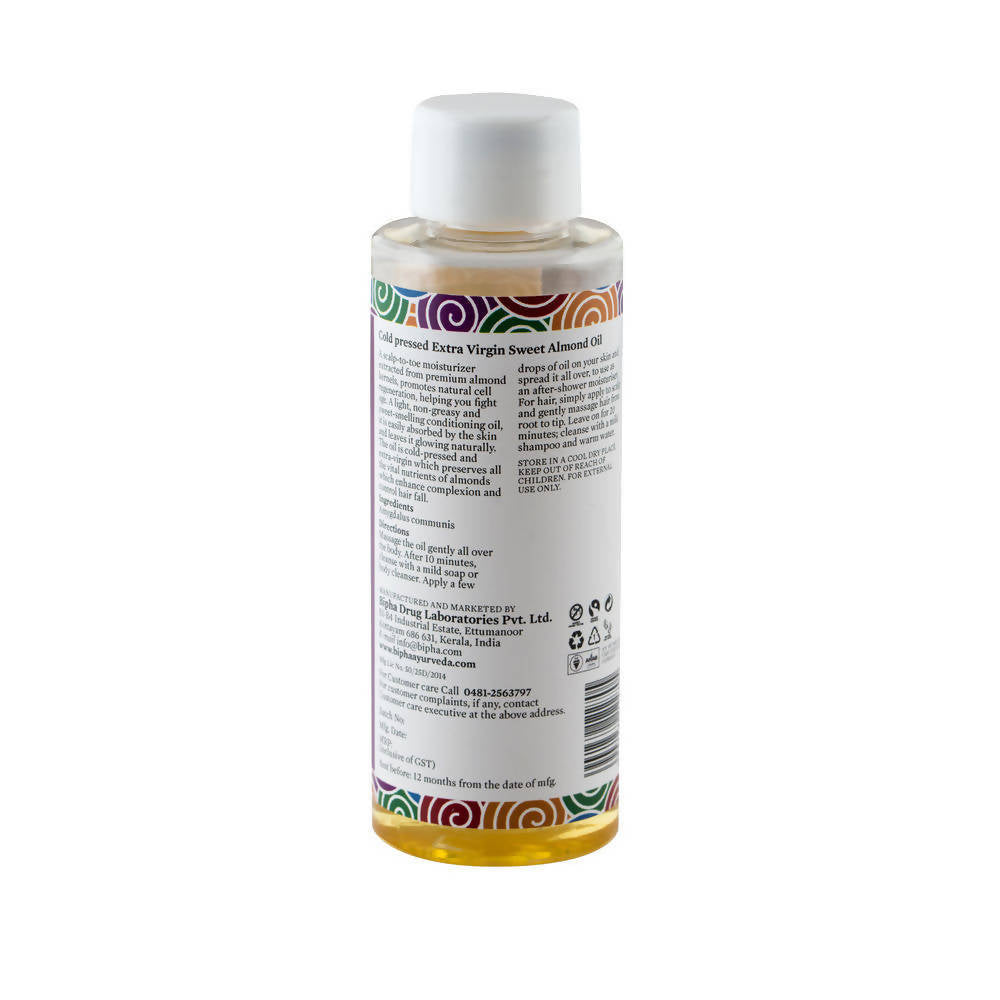 Bipha Ayurveda Cold Pressed Extra Virgin Sweet Almond Oil | Grocsy