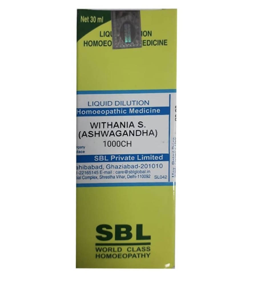 SBL Homeopathy Withania S (Ashwagandha) Dilution | Grocsy