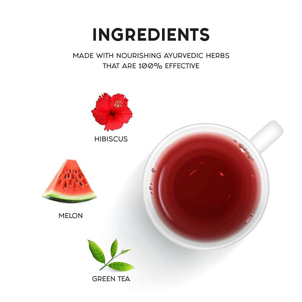Care Hibiscus & Red Melon Sugar Free Green Tea Sachets | Grocsy