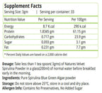 Nature's Velvet Spirulina Powder | Grocsy