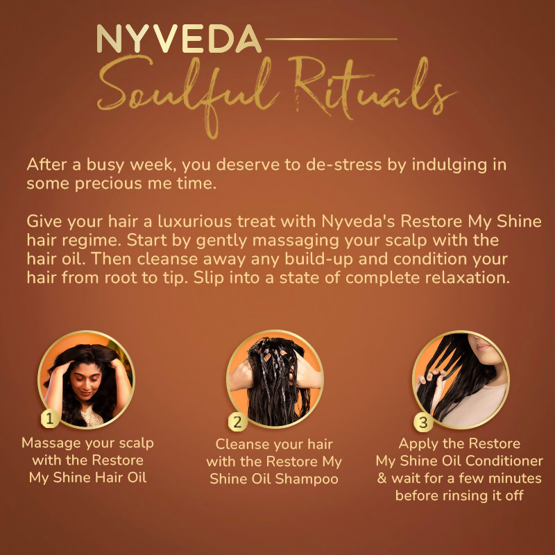 Nyveda Restore My Shine Damaged Hair Oil Shampoo | Grocsy