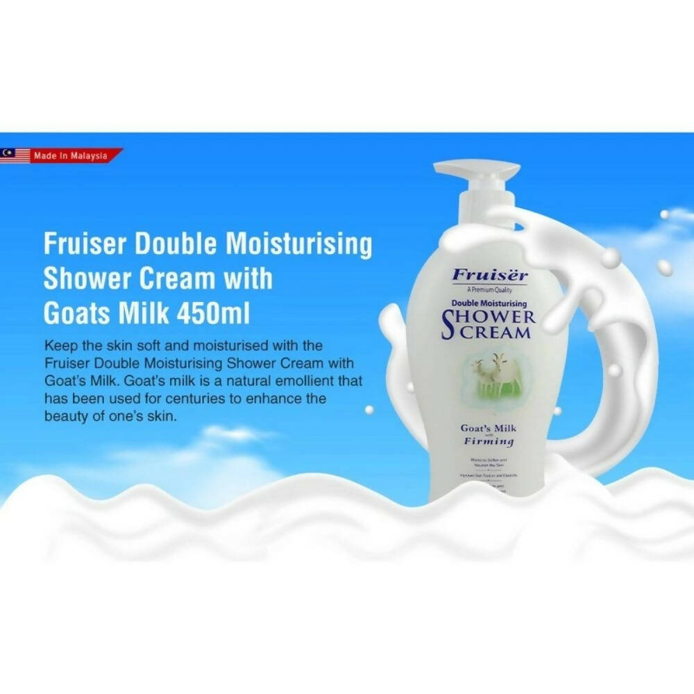 Fruiser Double Moisturizing Shower Cream Firming Goat's Milk | Grocsy