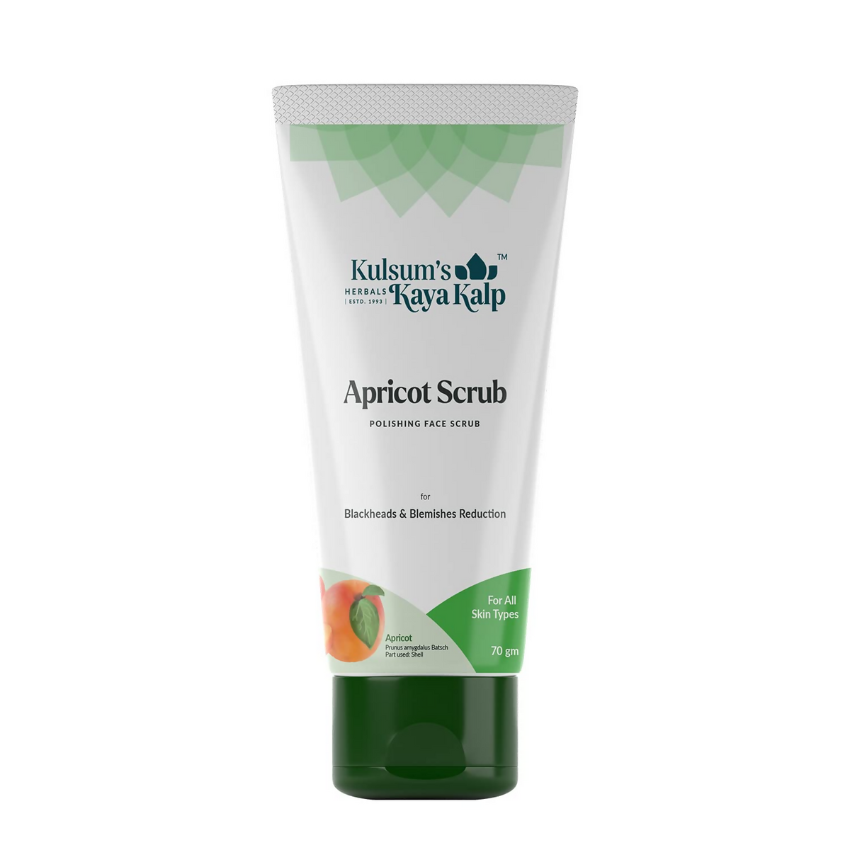 Kulsum's Kaya Kalp Apricot Scrub For Blackheads & Blemishes Reduction | Grocsy