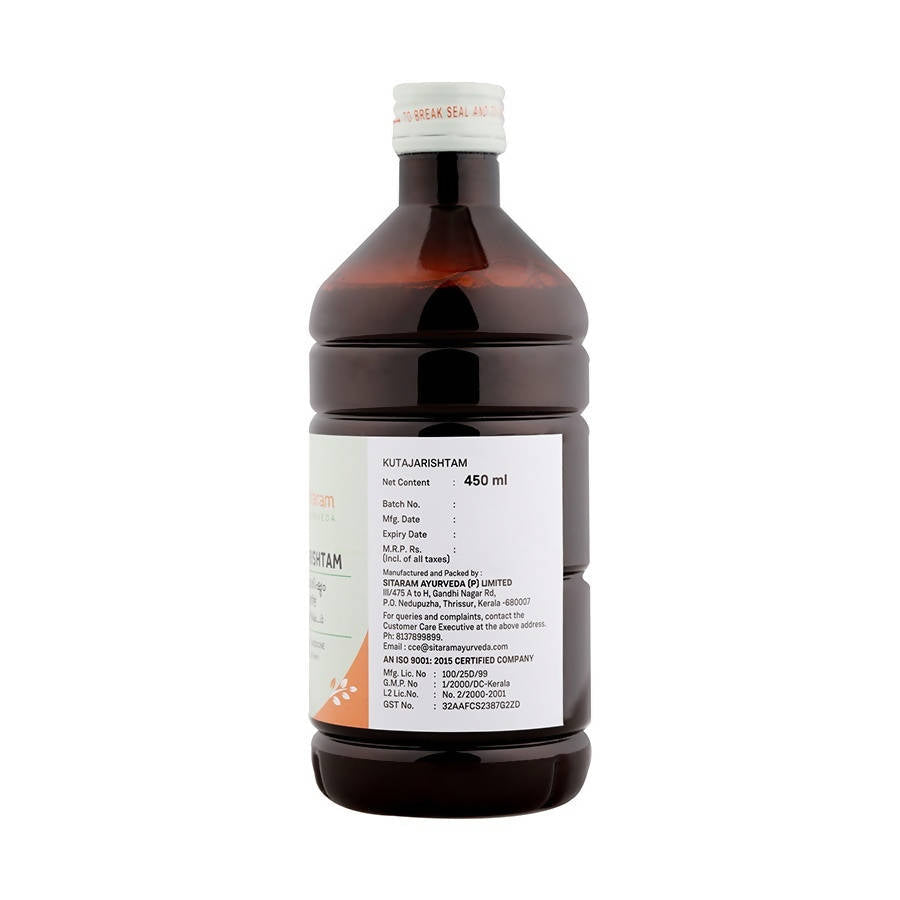 Sitaram Ayurveda Kutajarishtam Syrup | Grocsy