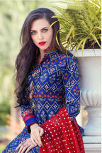 Partywear Designer Royal Blue Heavy Soft Killer Silk Salwar Suit - Anbazaar | Grocsy