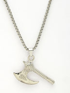NVR Men's Silver-Plated Stainless Steel Pendant with Chain | Grocsy