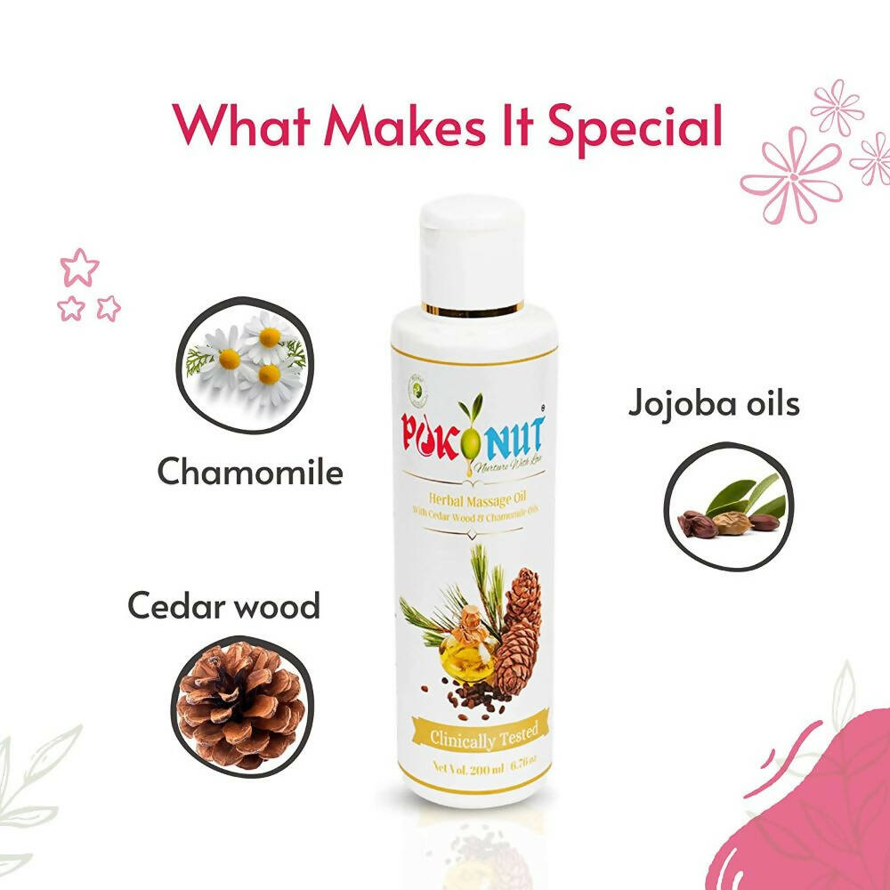 Pokonut Herbal Body Massage Oil | Grocsy
