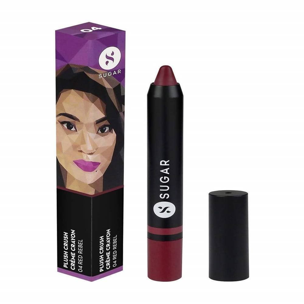 Sugar Plush Crush Creme Crayon - Red Rebel (Blue toned Red) | Grocsy