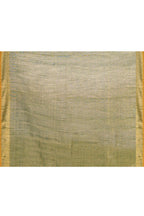 Piyari Fashion Women's Moss Green Embellished Tissue Jamdani Saree | Grocsy