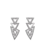 VOJ Silver Plated AD Studded Designer Handcrafted Jewellery Set | Grocsy
