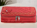 Asmaani Satin 7 Pocket Red Bow Jewellery Kit | Grocsy