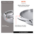 Meyer Select Stainless Steel Covered Kadai | Grocsy