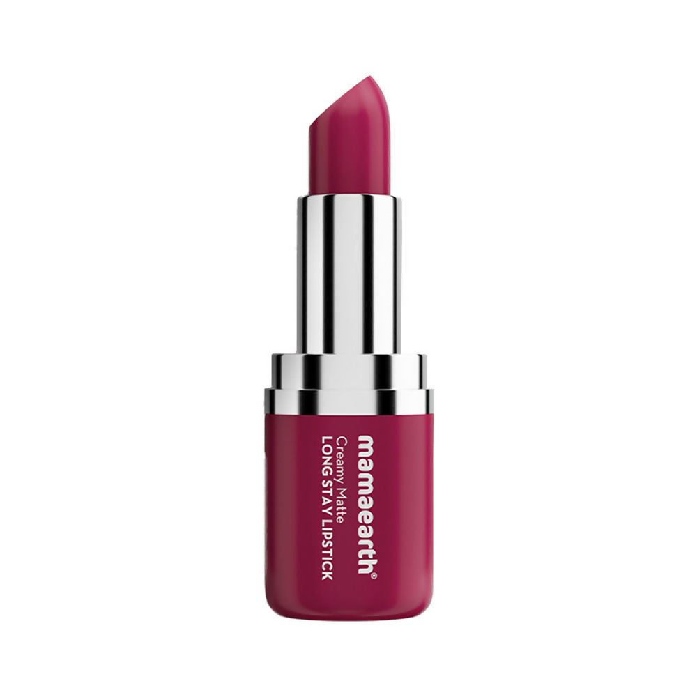 Mamaearth Creamy Matte Long Stay Lipstick - Cranberry Crush | Grocsy
