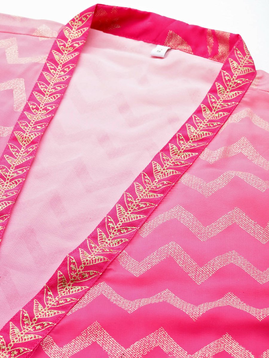 Ahalyaa Women's Traditional Wear Co-ods - Pink | Grocsy