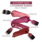 Kiro Four Play Non-Stop Airy Matte Liquid Lip Stack – Elite Berry Quad | Grocsy