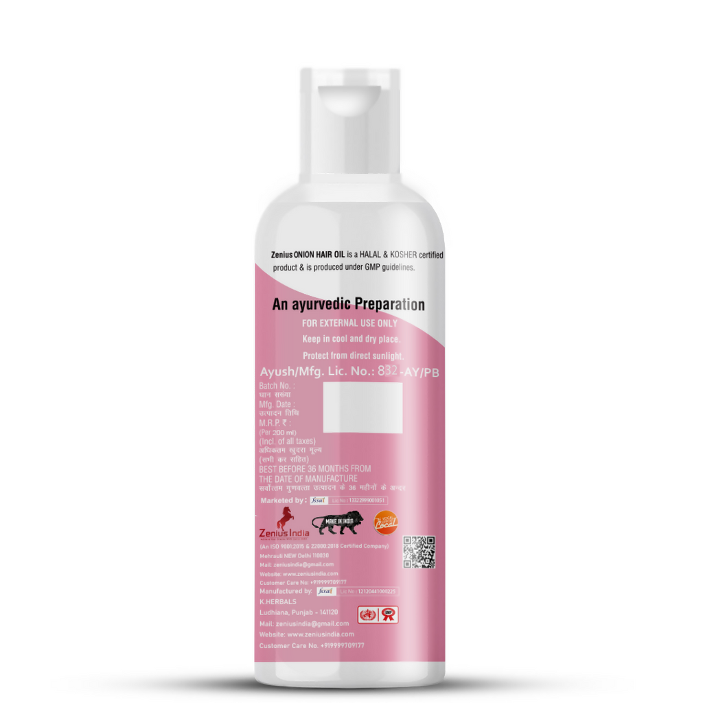 Zenius Onion Hair Oil for Hair Fall and Hair Growth | Grocsy