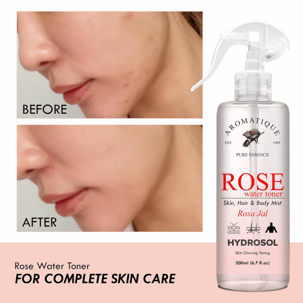 Aromatique Rose Water Spray For Face, Rose Water Toner | Grocsy