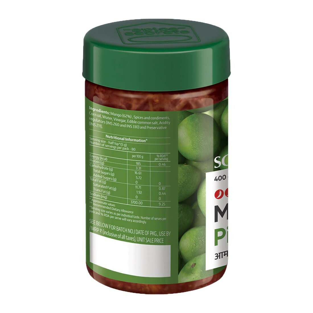 Society Spicy Mango Pickle Jar | Grocsy