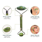 Bronson Professional Jade Roller & Gua Sha Face Neck Dual Head Massage Kit | Grocsy