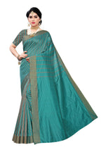 Vamika Cotton Silk Weaving Paithani Rama Saree (Paithani Rama) | Grocsy