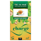 TE-A-ME Charge Ginger Tulsi Honey Herbal Infusion Tea Bags | Grocsy