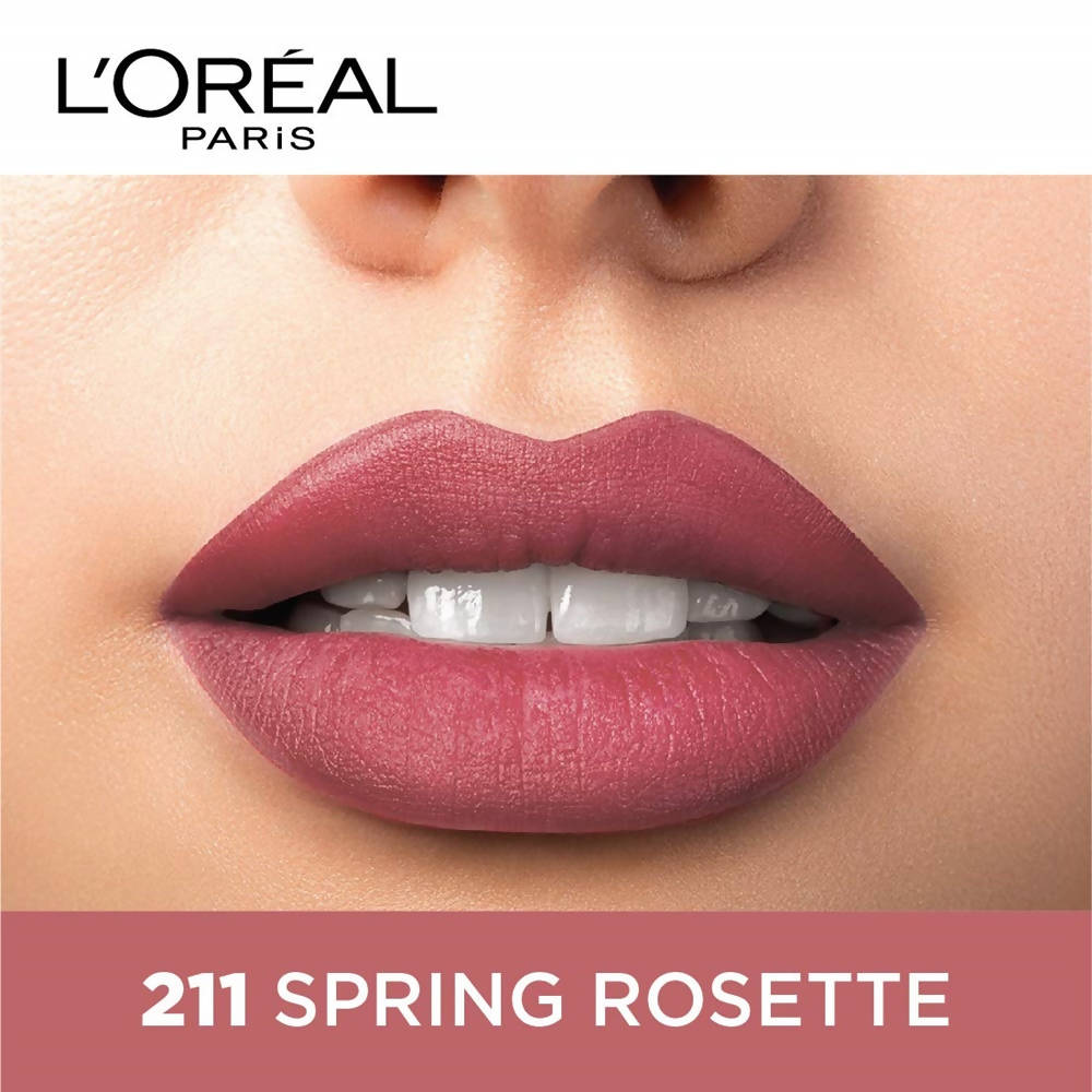 L'Oreal Paris Color Riche Moist Matte Lipstick - 211 Spring Rosette | Grocsy