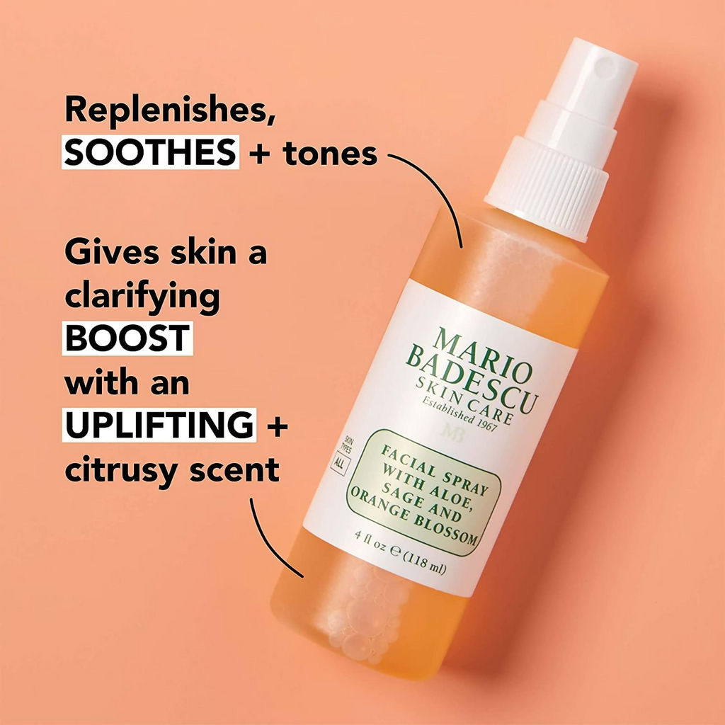 Mario Badescu Facial Spray With Aloe Sage & Orange | Grocsy