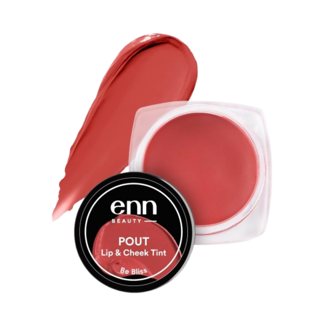 Enn Beauty Pout Lip, Cheek Tint With SPF 10 With Jojoba & Avocado Oil - Be Bliss | Grocsy