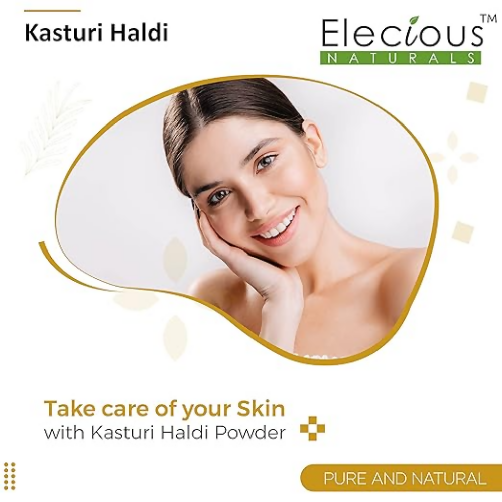 Elecious Kasturi Haldi Powder for Natural Finish face | Grocsy