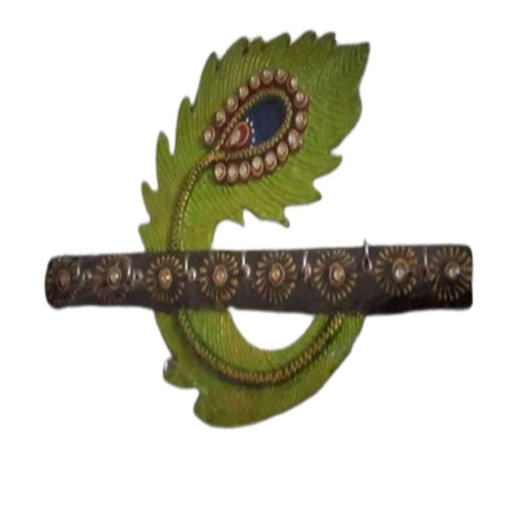 Kundan HandiKrafts Designer Wooden Leaf Shaped Key Holders | Grocsy
