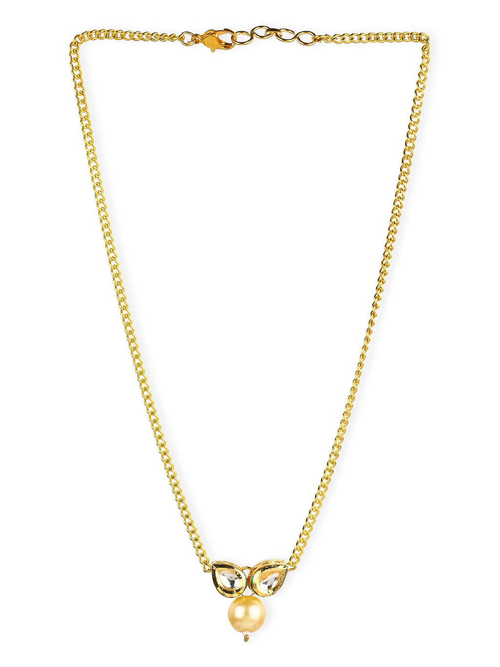 Women's Gold-Polished Necklace - Ruby Raang | Grocsy