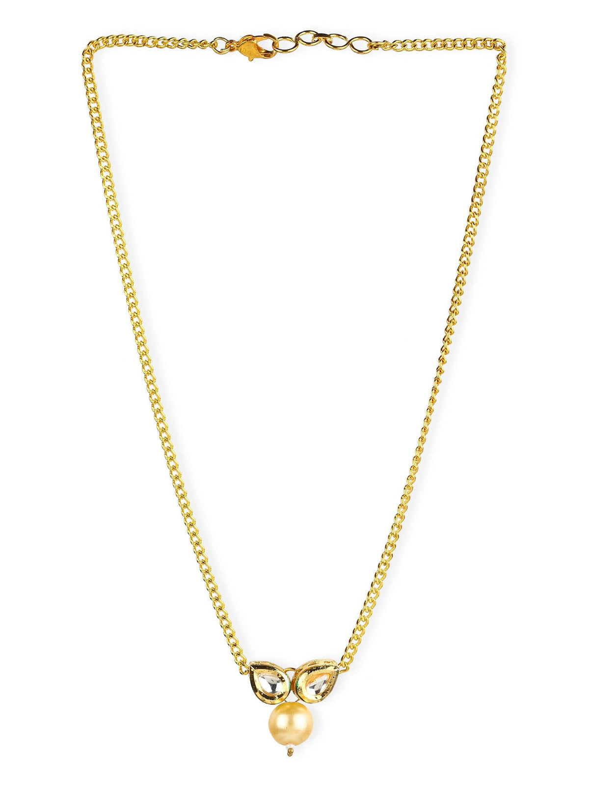 Women's Gold-Polished Necklace - Ruby Raang | Grocsy
