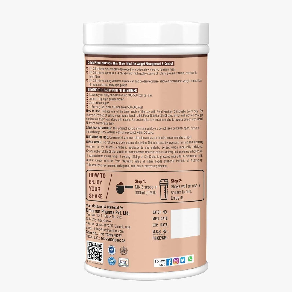 Floral Nutrition Slim Shake Belgium Chocolate Flavor | Grocsy