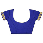 Joban Fashion Royal Blue Polka Dot Lichi Silk Paithani Silk Saree | Grocsy