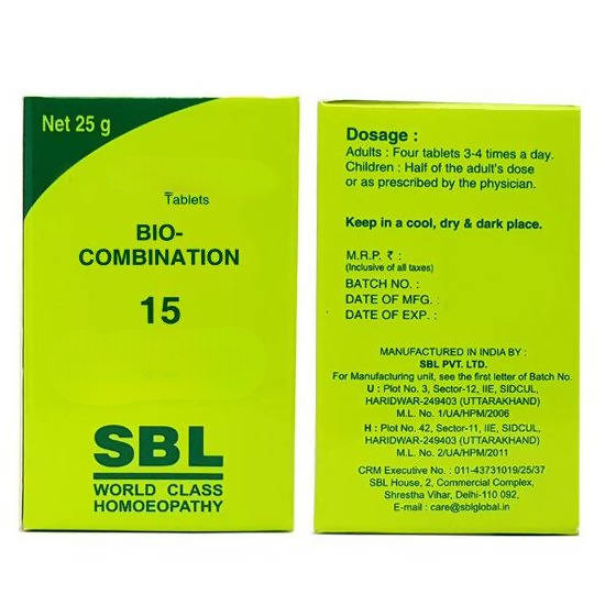SBL Homeopathy Bio Combination 15 Uterine Tonic | Grocsy