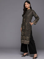 Ahalyaa Women's Traditional wear Kurta - Black | Grocsy