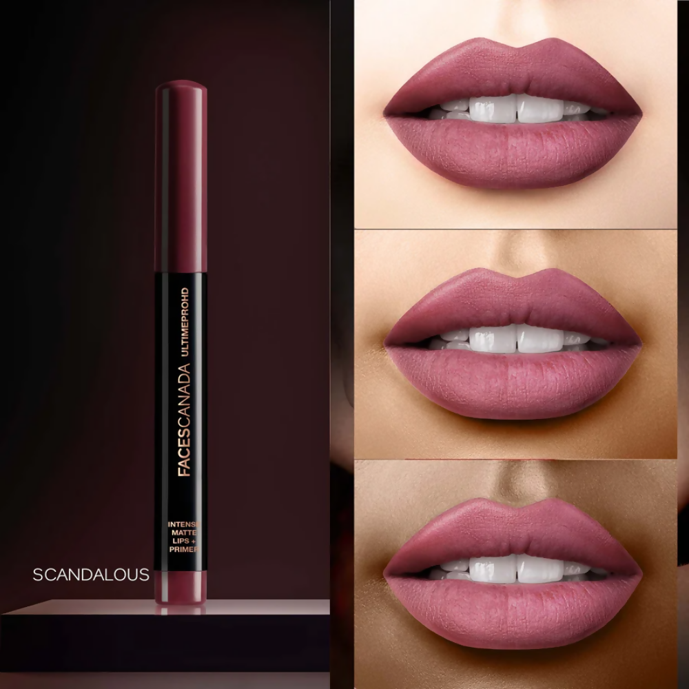 Faces Canada Ultime Pro HD Intense Matte Lips + Primer - Scandalous 13 | Grocsy