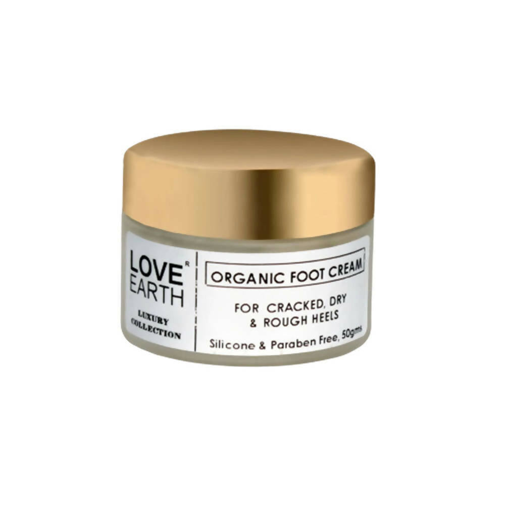 Love Earth Organic Foot Cream For Cracked & Dry Heels | Grocsy