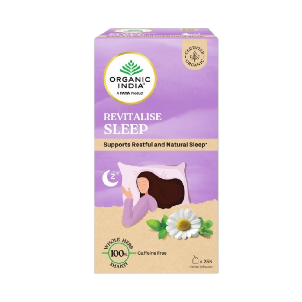 Organic India Revitalise Sleep Teabags | Grocsy