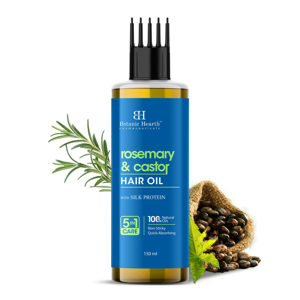 Botanic Hearth Rosemary & Castor Hair Oil | Grocsy