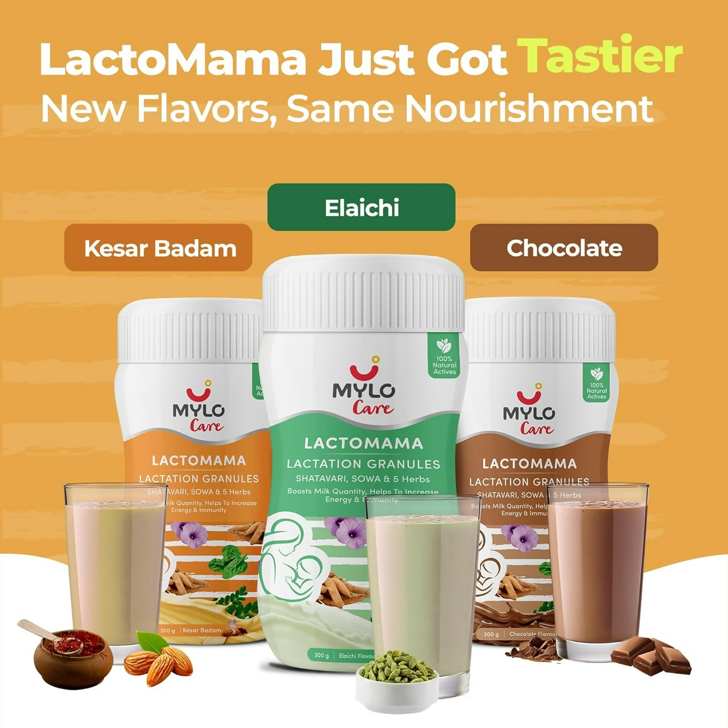 Mylo Care Lactomama Granules For Breastfeeding With Shatavari (Kesar Badam) | Grocsy