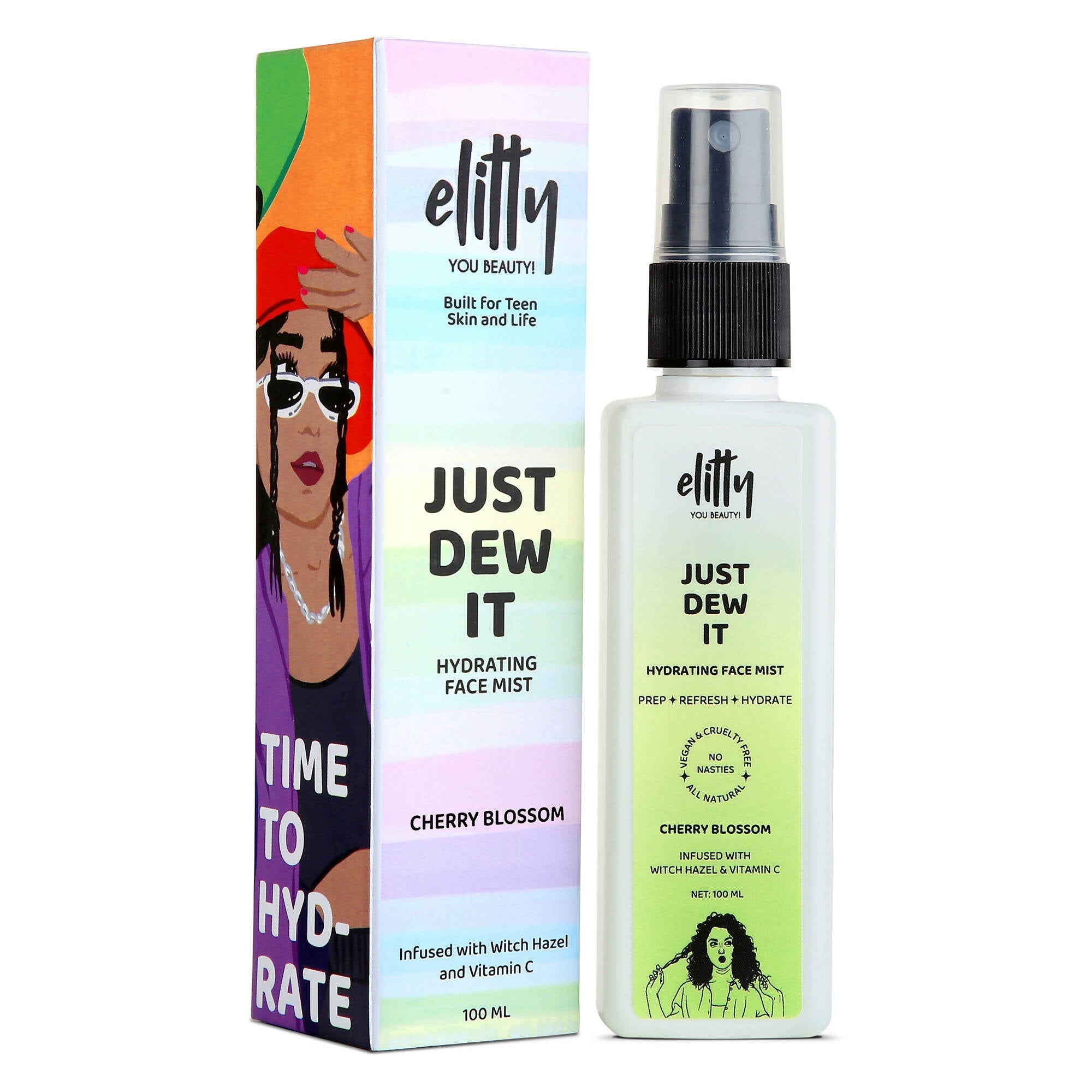 Elitty Just dew it - Hydrating Face Mist - Cherry Blossom | Grocsy