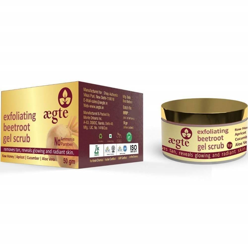 Aegte Exfoliating Beetroot Gel Scrub | Grocsy