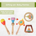 Matoyi Gifting Set ? Wooden Baby Rattles | Grocsy