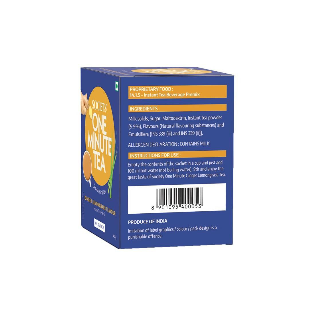 Society OMT Ginger Lemongrass Premix | Grocsy