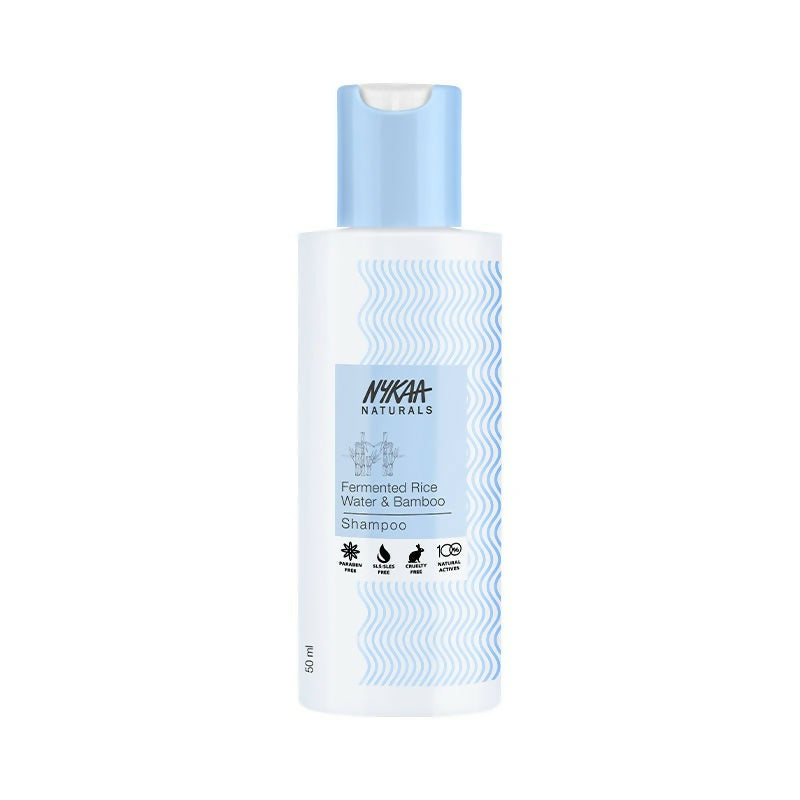 Nykaa Naturals Anti-Frizz Shampoo With Fermented Rice Water, Bamboo & Argan Oil | Grocsy