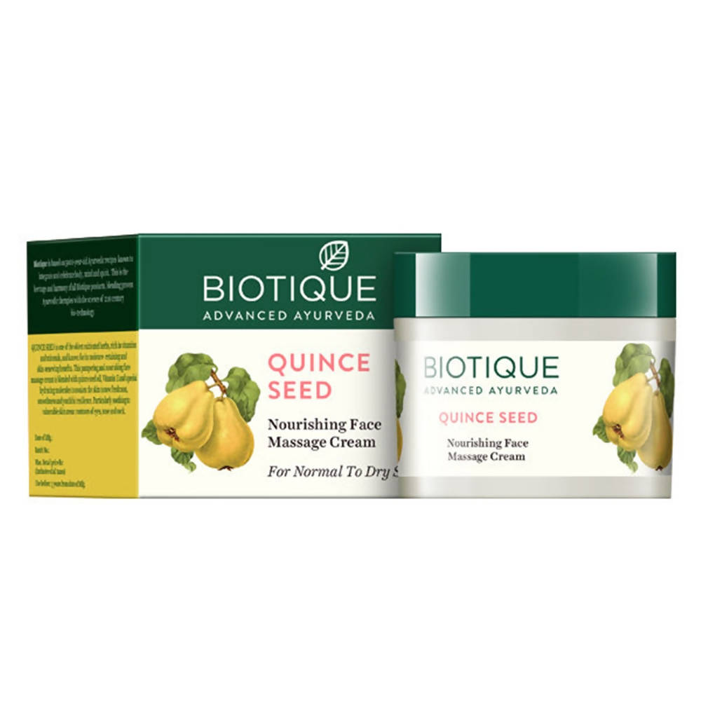 Biotique Advanced Ayurveda Quince Seed Anti-Ageing Face Massage Cream | Grocsy