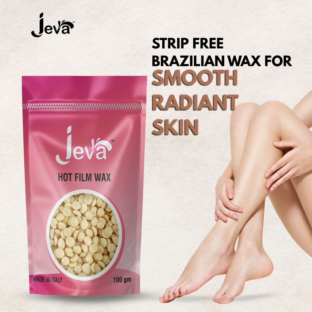 Jeva Hot Film Wax Natural Stripless Hard Wax Beads | Grocsy